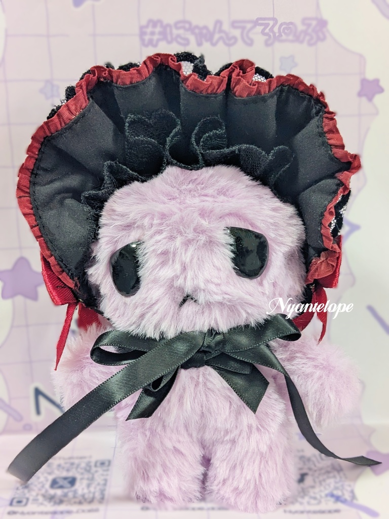 ワイヤー入りハーフボンネット(黒、白、赤) MDD DD ドール ぬいぐるみ