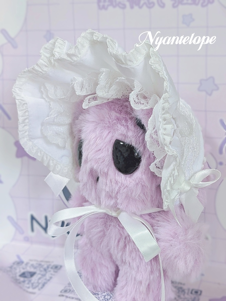 ワイヤー入りハーフボンネット(黒、白、赤) MDD DD ドール ぬいぐるみ
