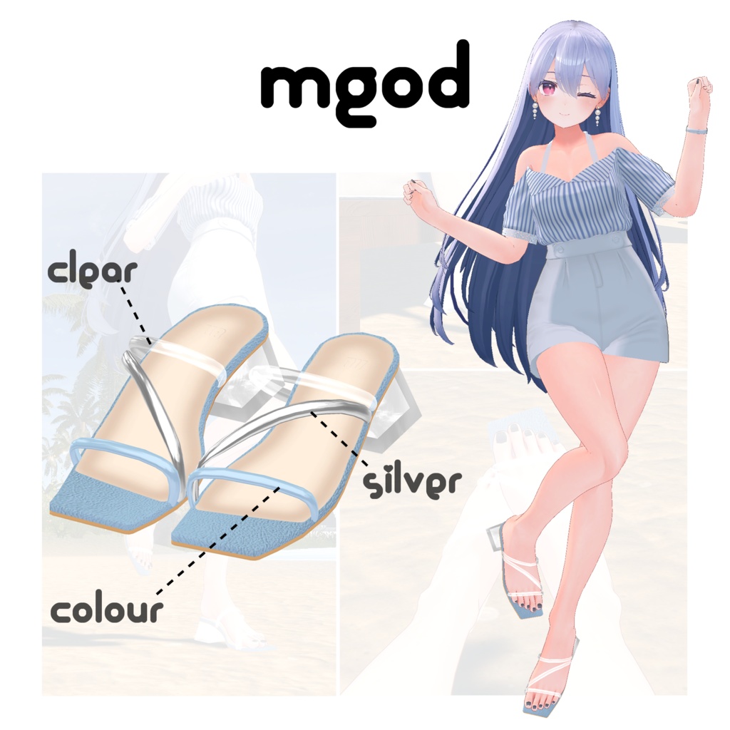 Clear Sandals for Kikyo