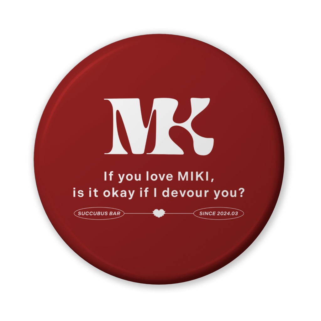 MKロゴ缶バッジ