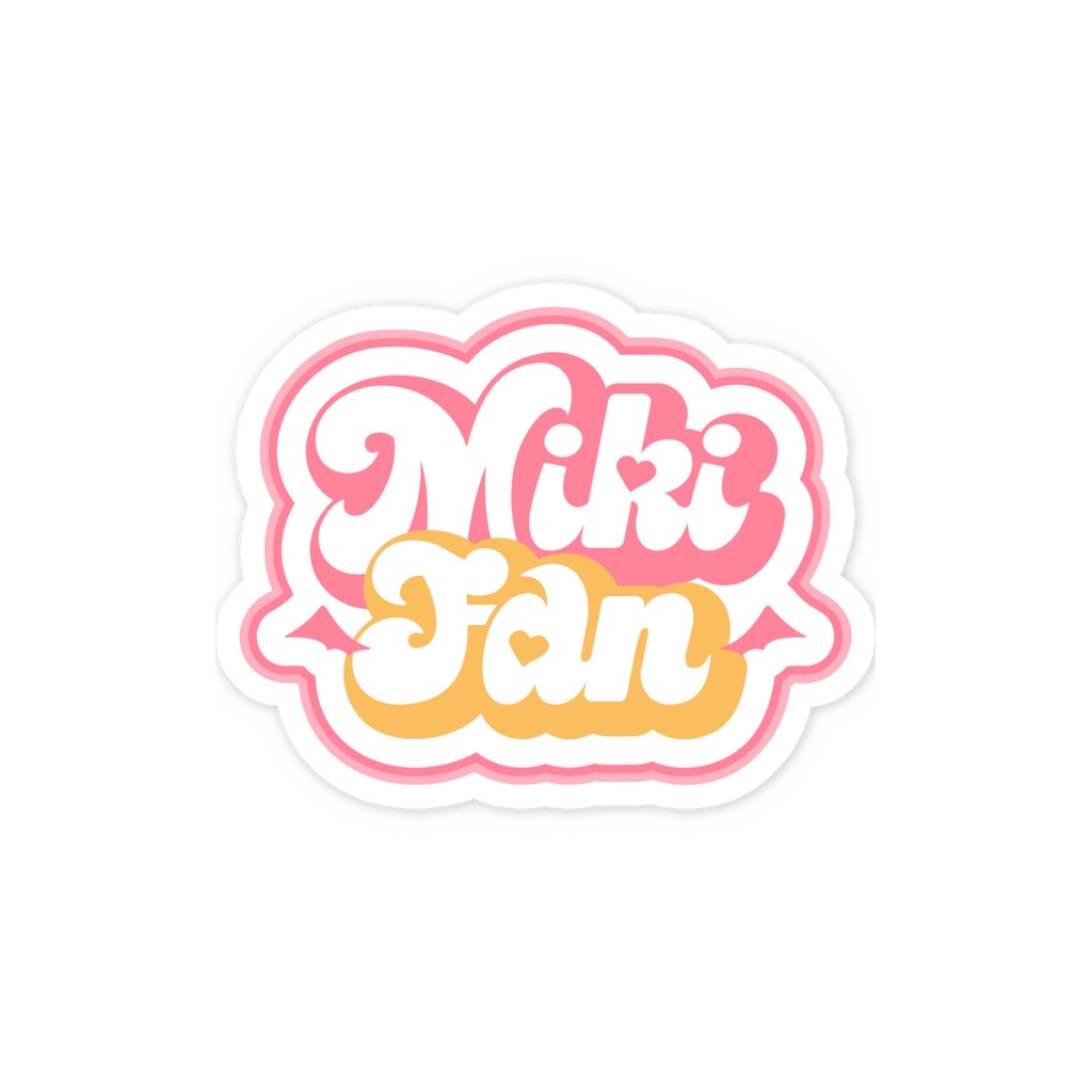 【ミキファン2周年】MikiFanロゴ スマホステッカー