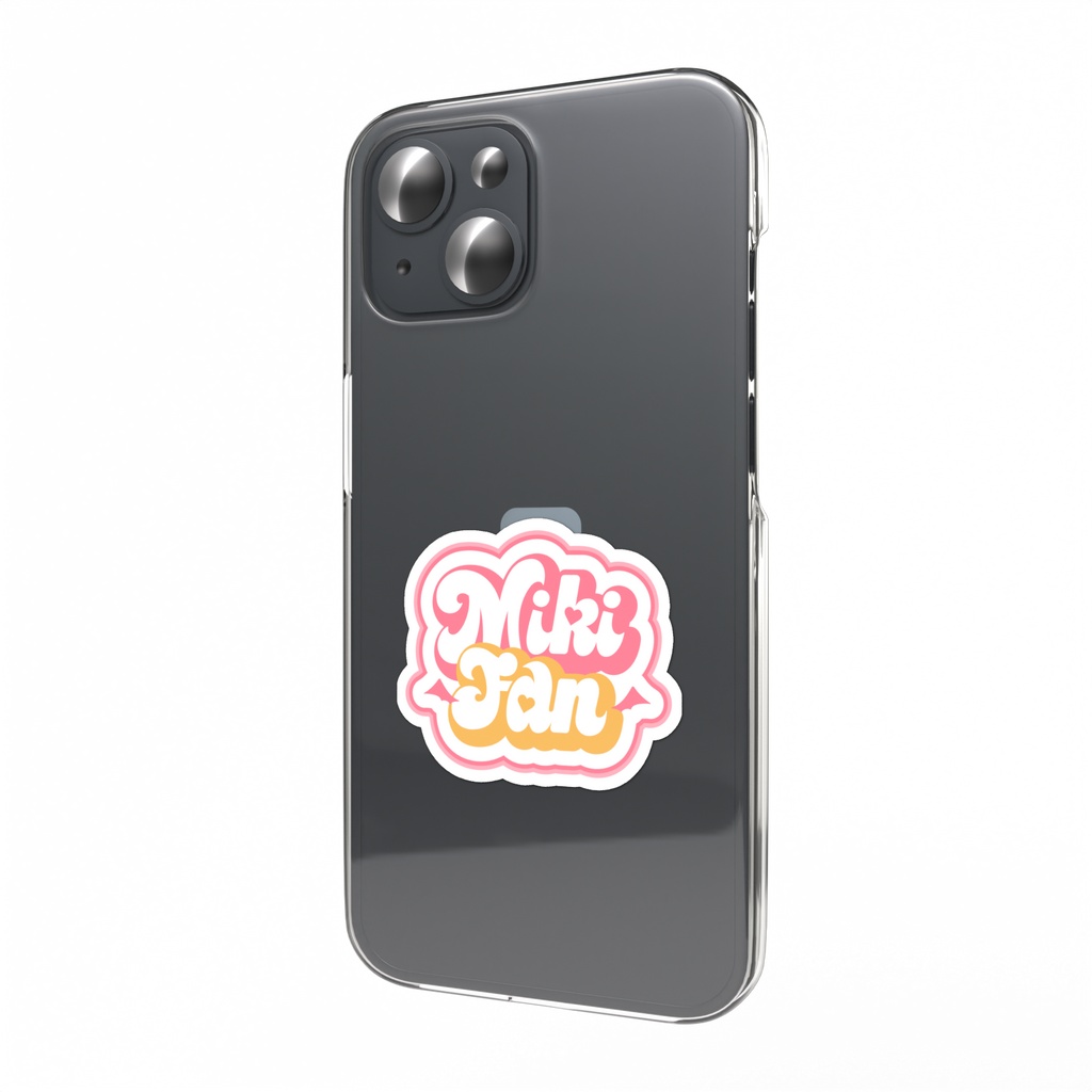 【ミキファン2周年】MikiFanロゴ スマホステッカー