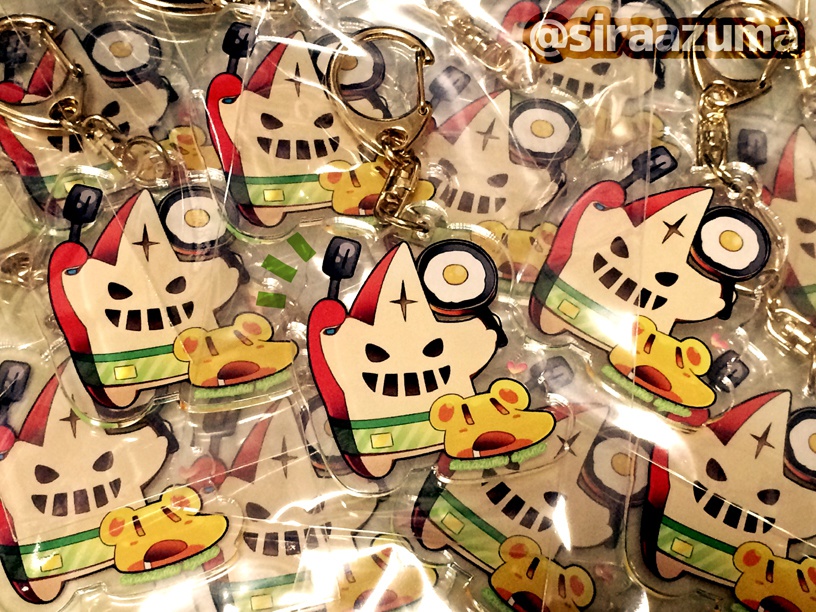 レッドエルマアクリルキーホルダー(お料理ver.)