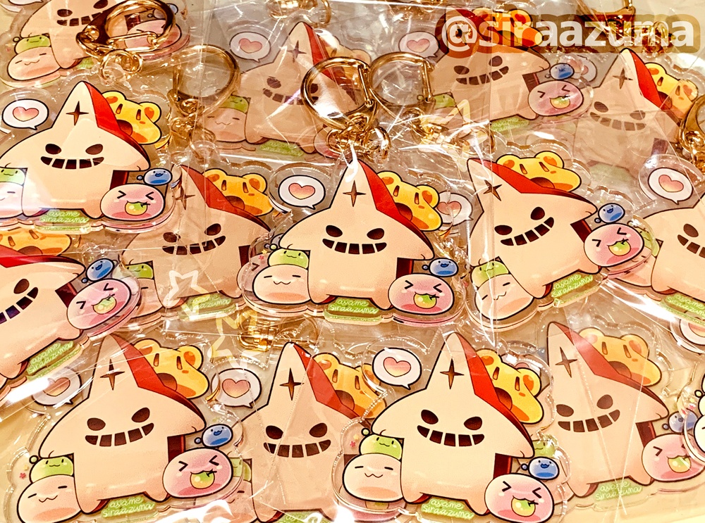 レッドエルマアクリルキーホルダー(ポリンと一緒ver.)