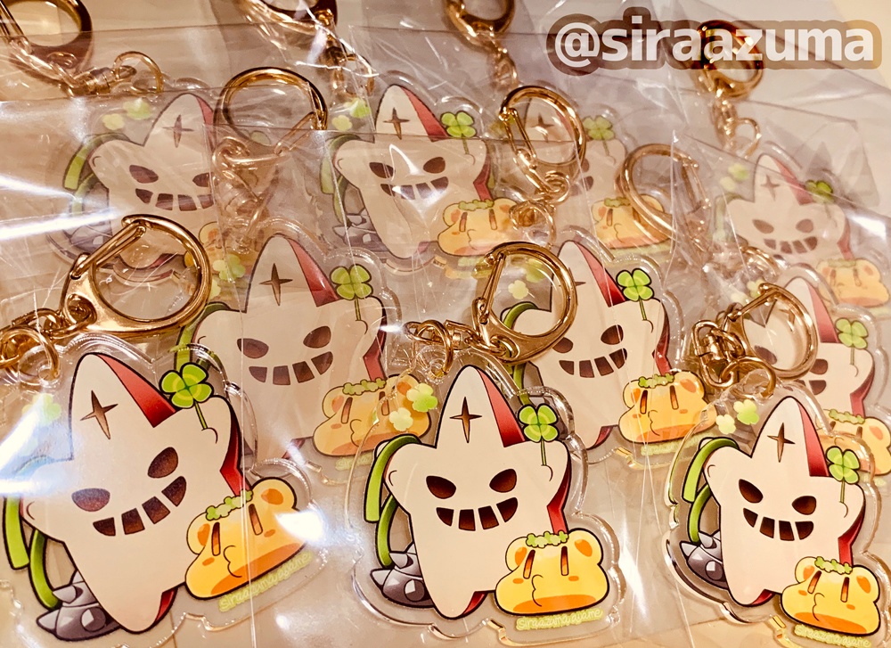 レッドエルマアクリルキーホルダー(クローバーver.)