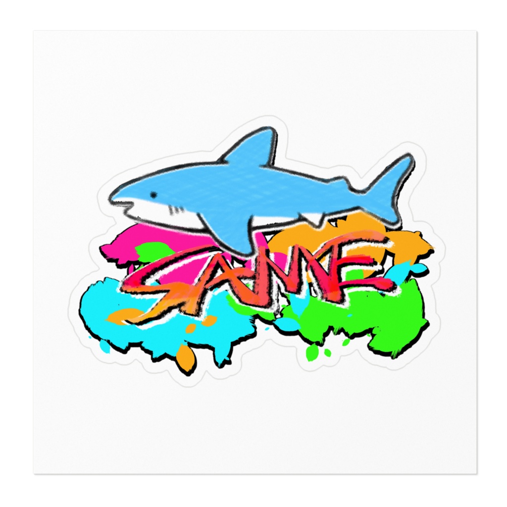 サメステッカー