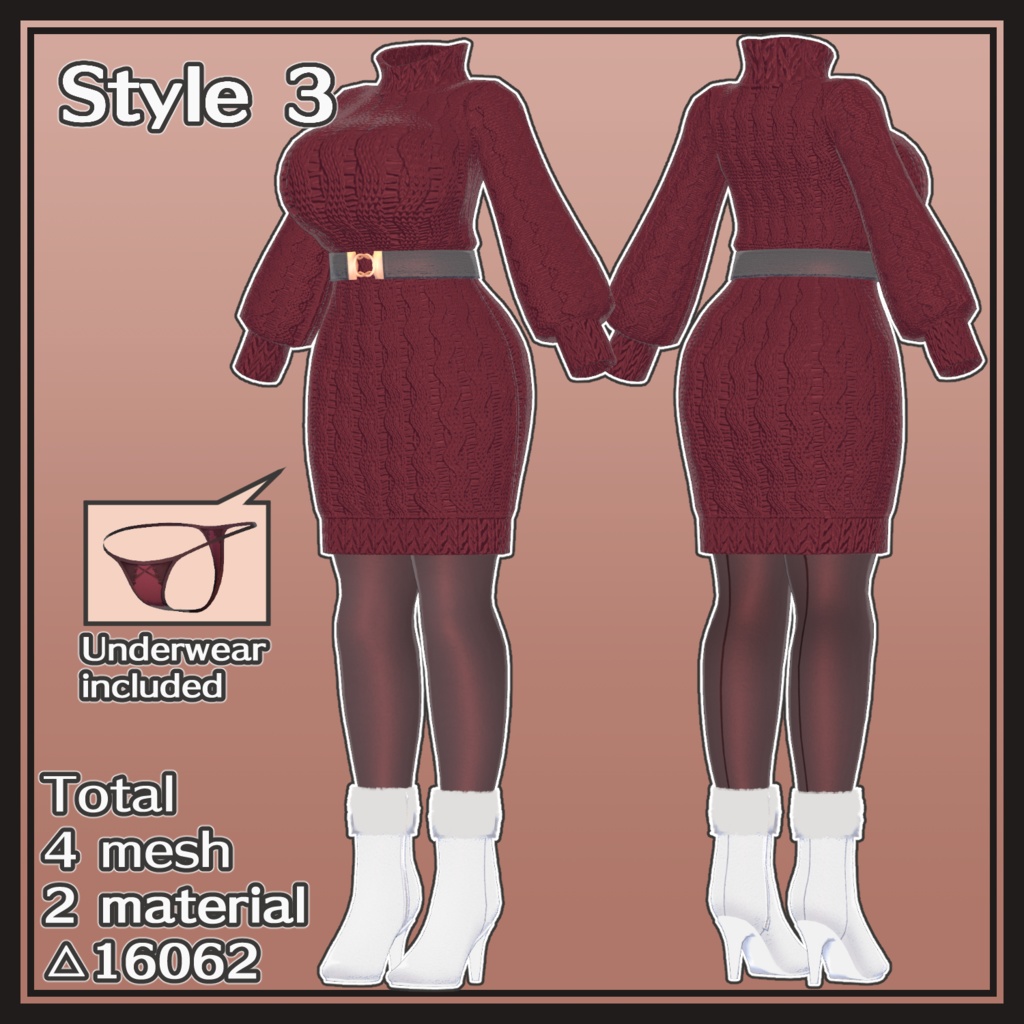 カジュアルセーターセット