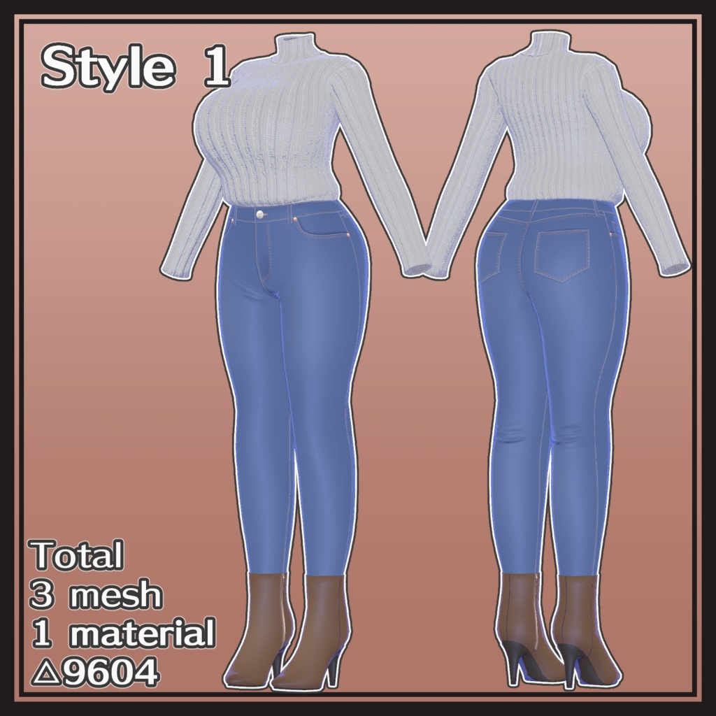 カジュアルセーターセット