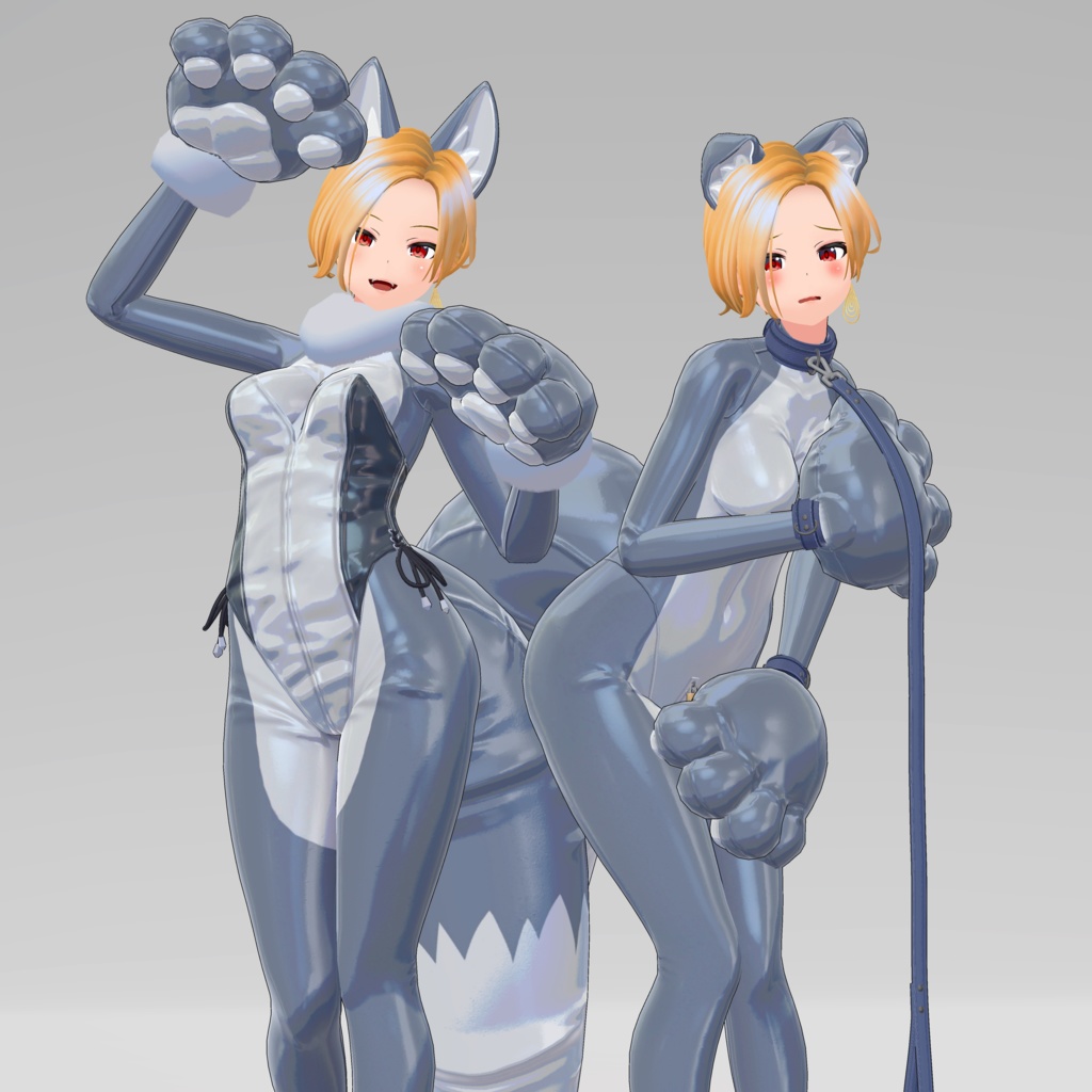 【複数アバター対応】Caged Rubber Beast