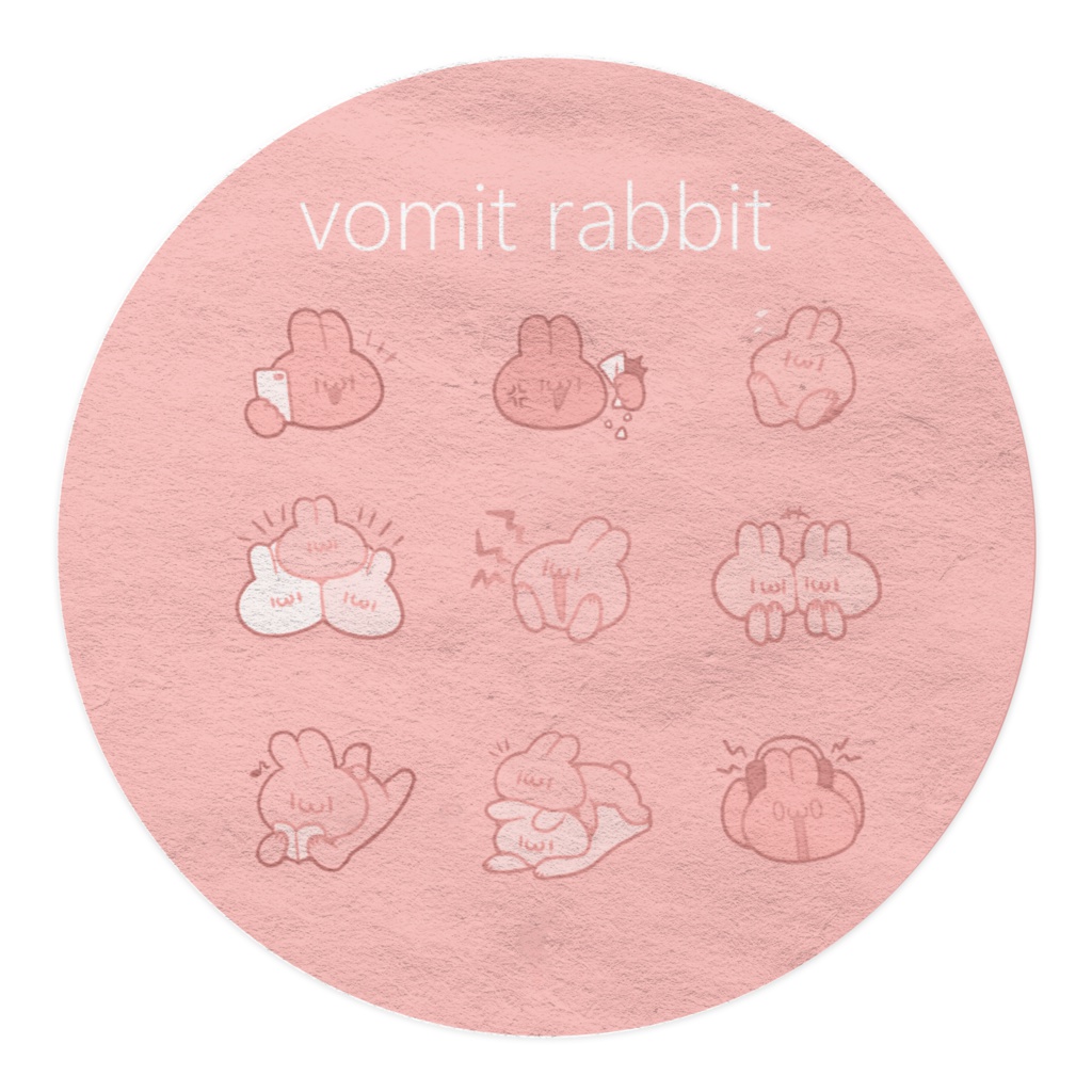 vomit rabbit pink