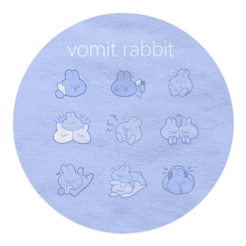vomit rabbit blue