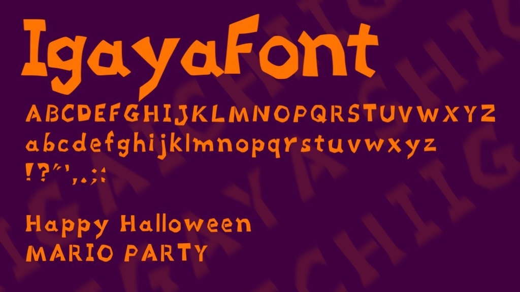 Igaya Font