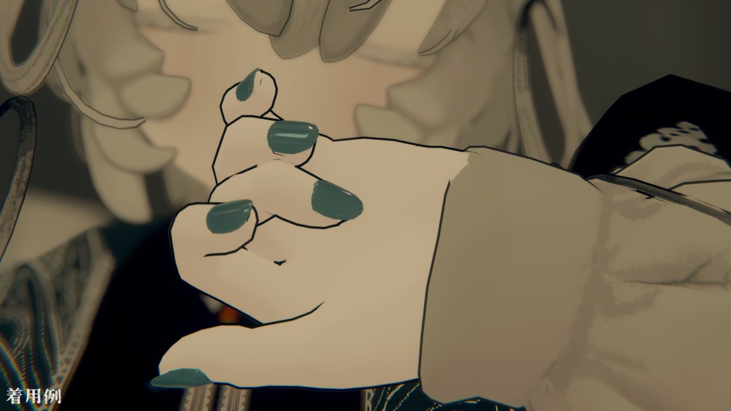 【ペティニィ専用】素手風テクスチャ&ネイルチップ