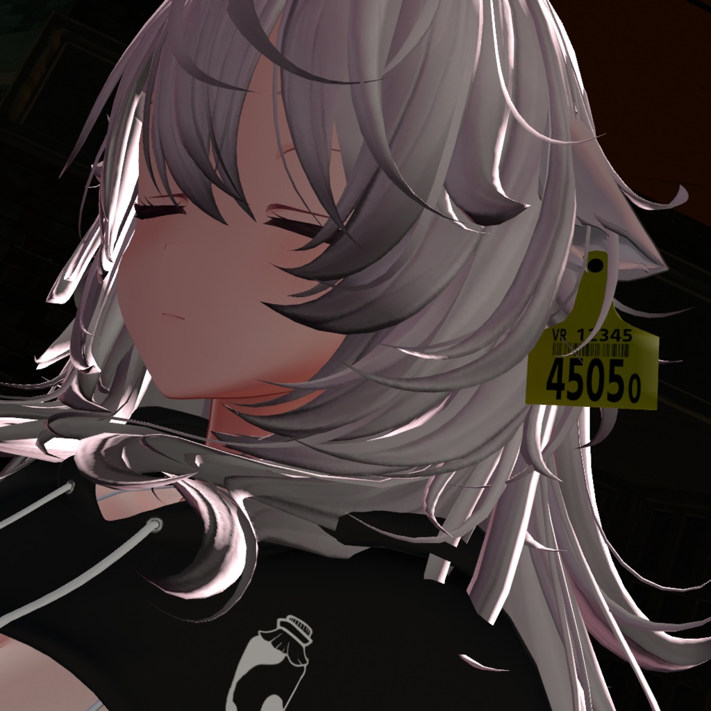 【VRchat】牛の耳タグのヤツ（無料）