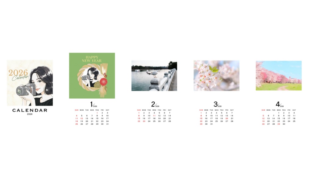 透明トレカカレンダー