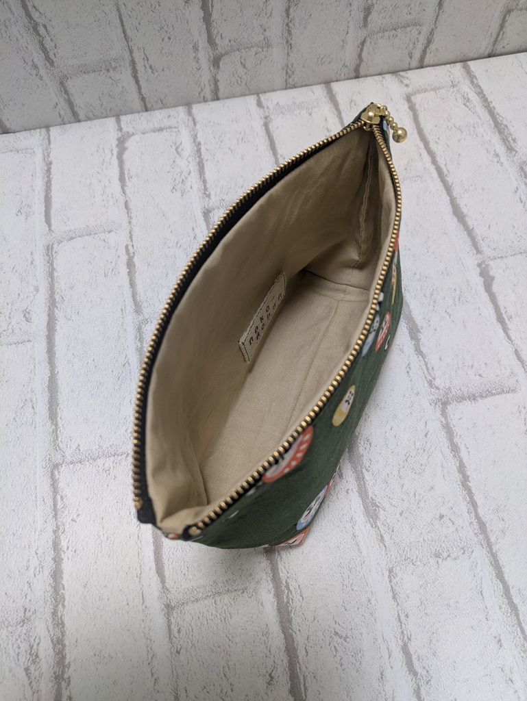 20cmファスナーポーチ ダルマ