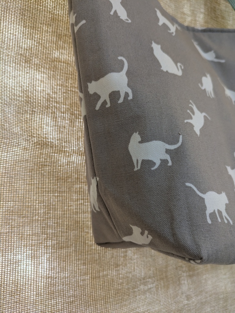 リバーシブルバッグ 猫シルエット