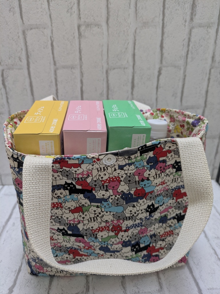 マグネット付きリバーシブルバッグ