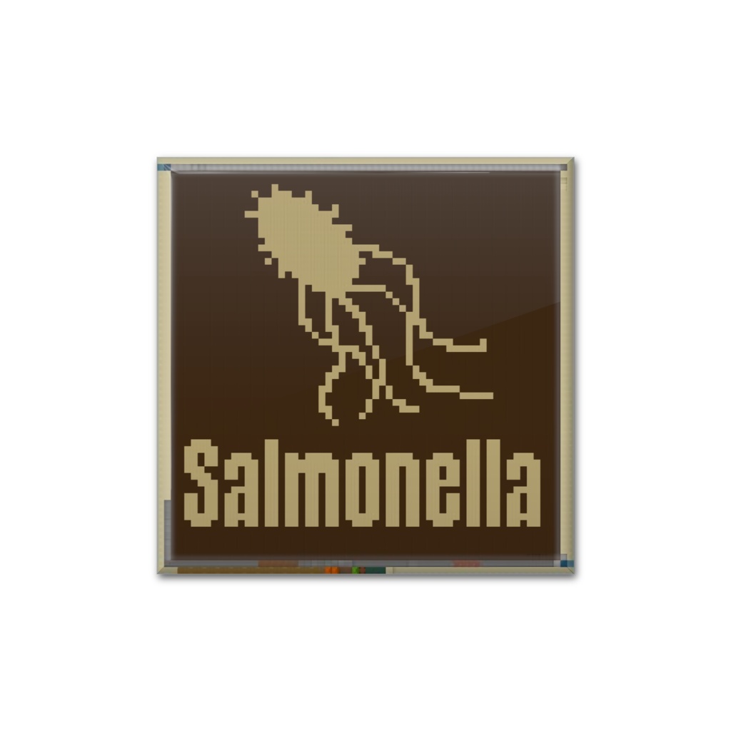 サルモネラ菌ピンバッジ