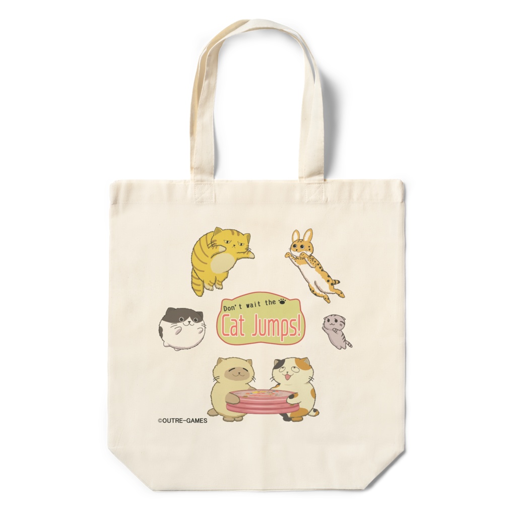【Don't wait the cat jumps】All cats shopping bag【Eng ver】