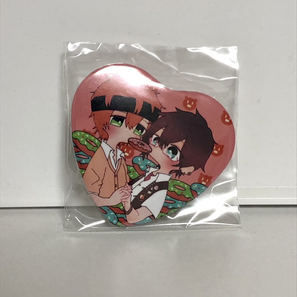 春四季ハート缶バッジ