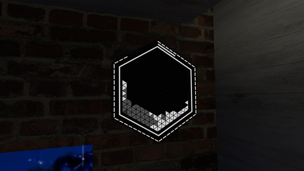 【ワールドギミック】【Quest対応】HexMoon Clock|六角形の月齢時計