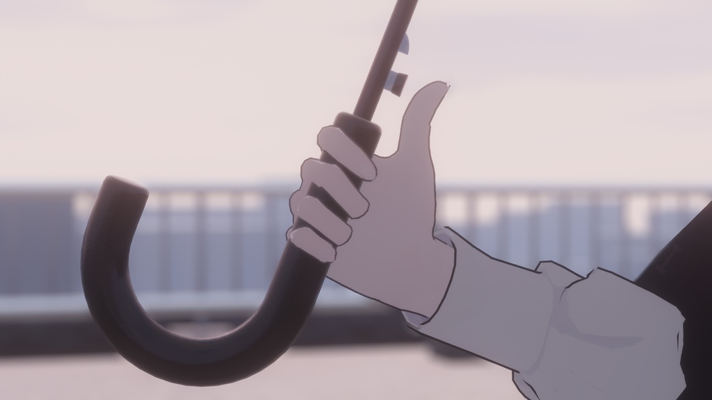 傘と雨のパーティクルセット (Unity)