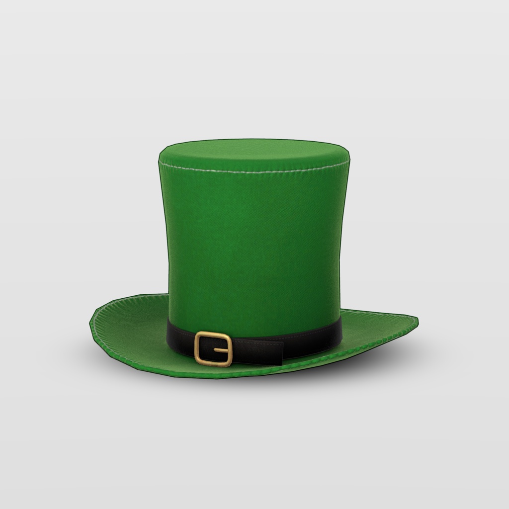 レプラコーン帽 (Unity想定3Dモデル)