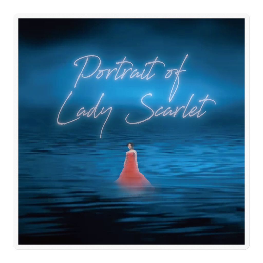 レディ・スカーレットの肖像ステッカー