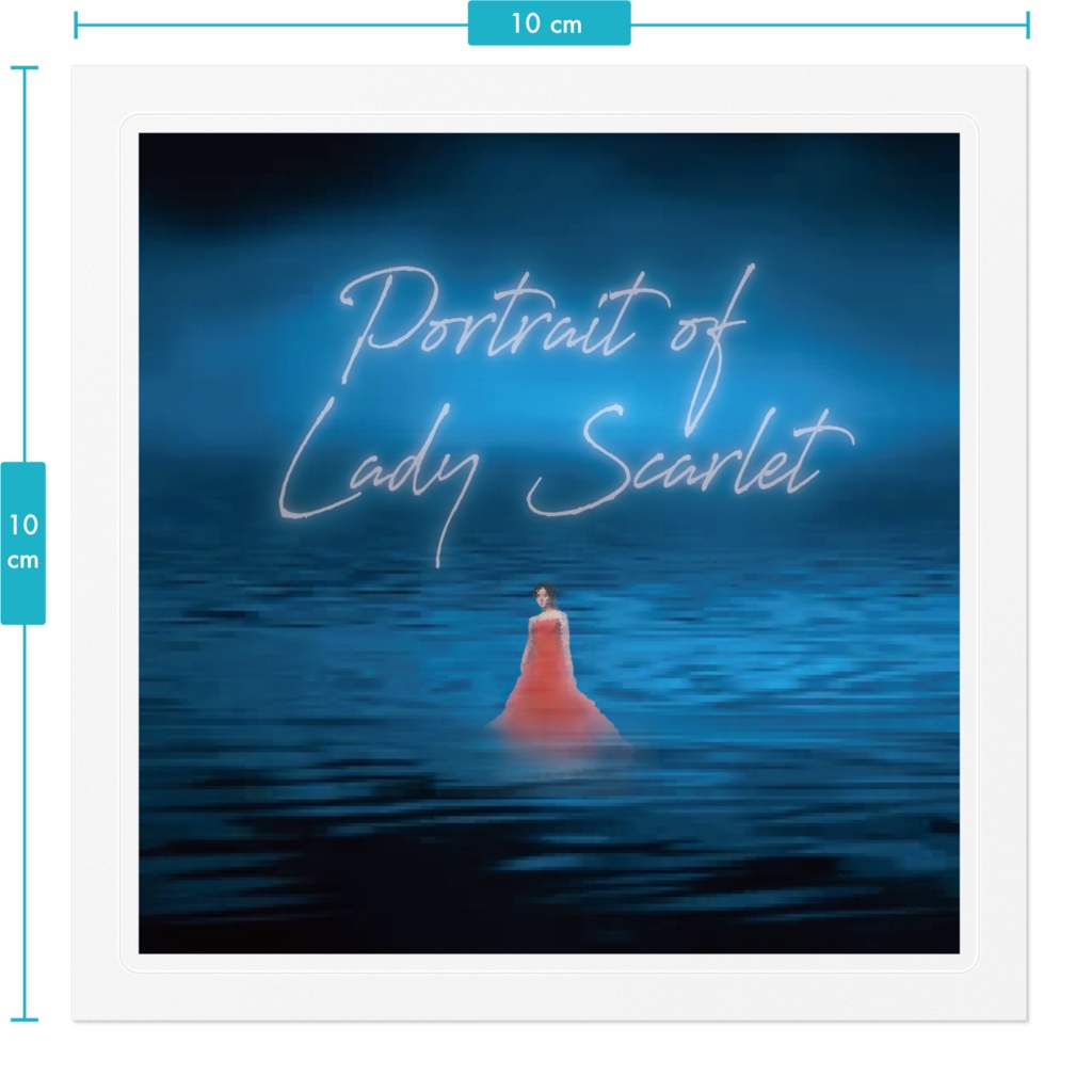 レディ・スカーレットの肖像ステッカー