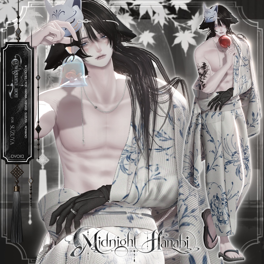 SALE🖤「4アバター対応」 Midnight Hanabi