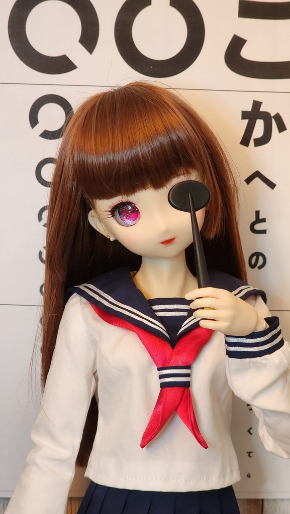 【1/3.4.6-12】ドール視力検査 遮眼子