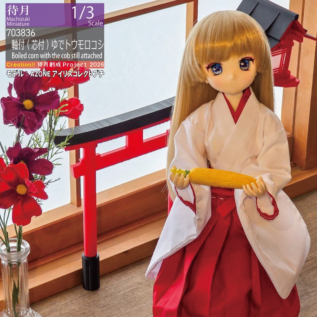 【1/3】軸付（芯付）ゆでトウモロコシ（26-703836）