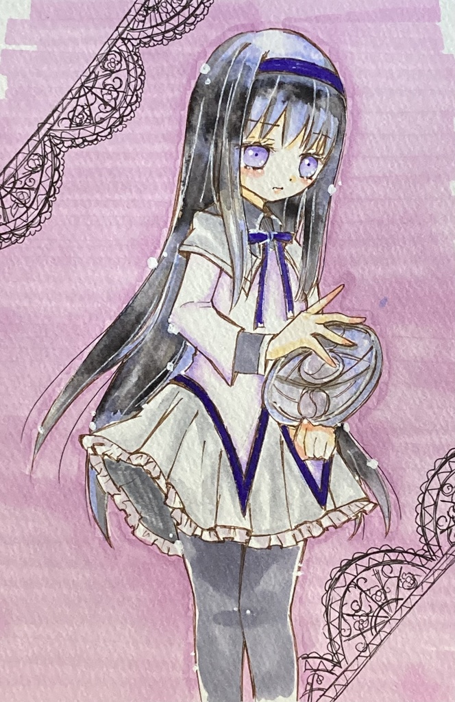 アナログイラスト 暁美ほむら ここあ糖 Booth