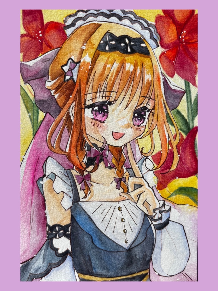 アマリュリス水彩画