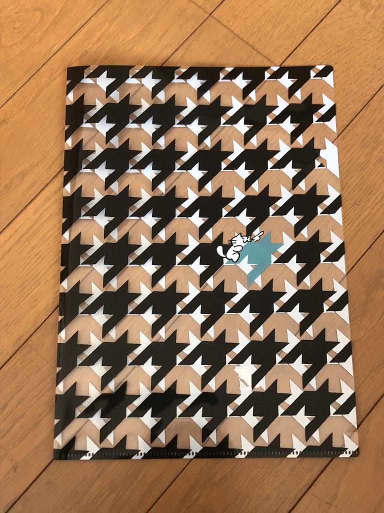 千鳥格子クリアファイル