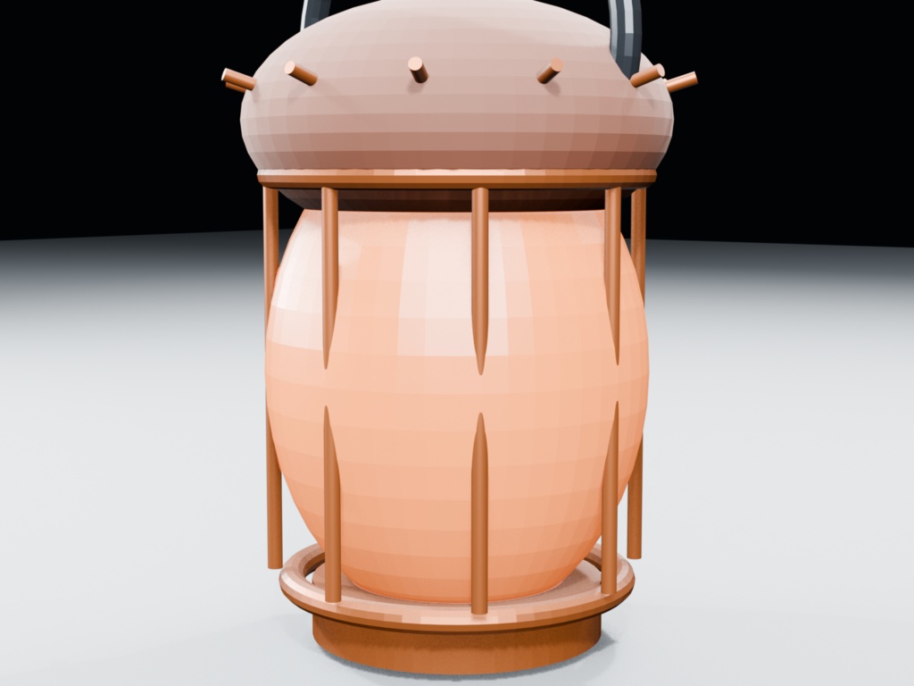 【3Dモデル】木の実ランタン|Blender・FBX・GLB