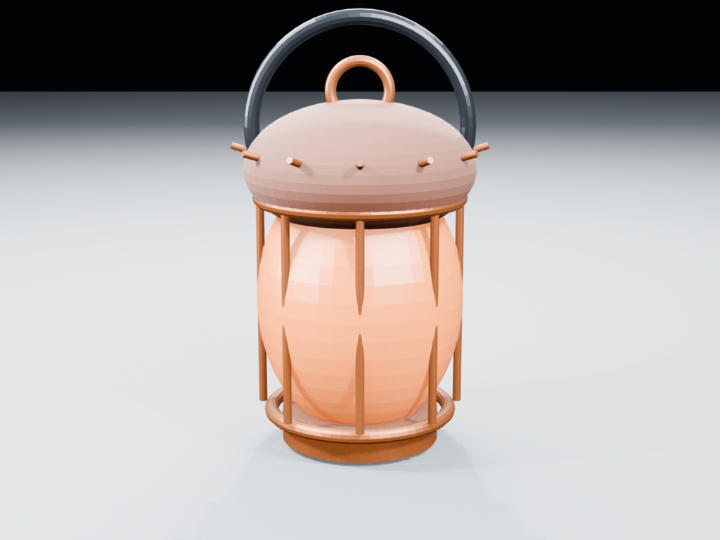 【3Dモデル】木の実ランタン|Blender・FBX・GLB