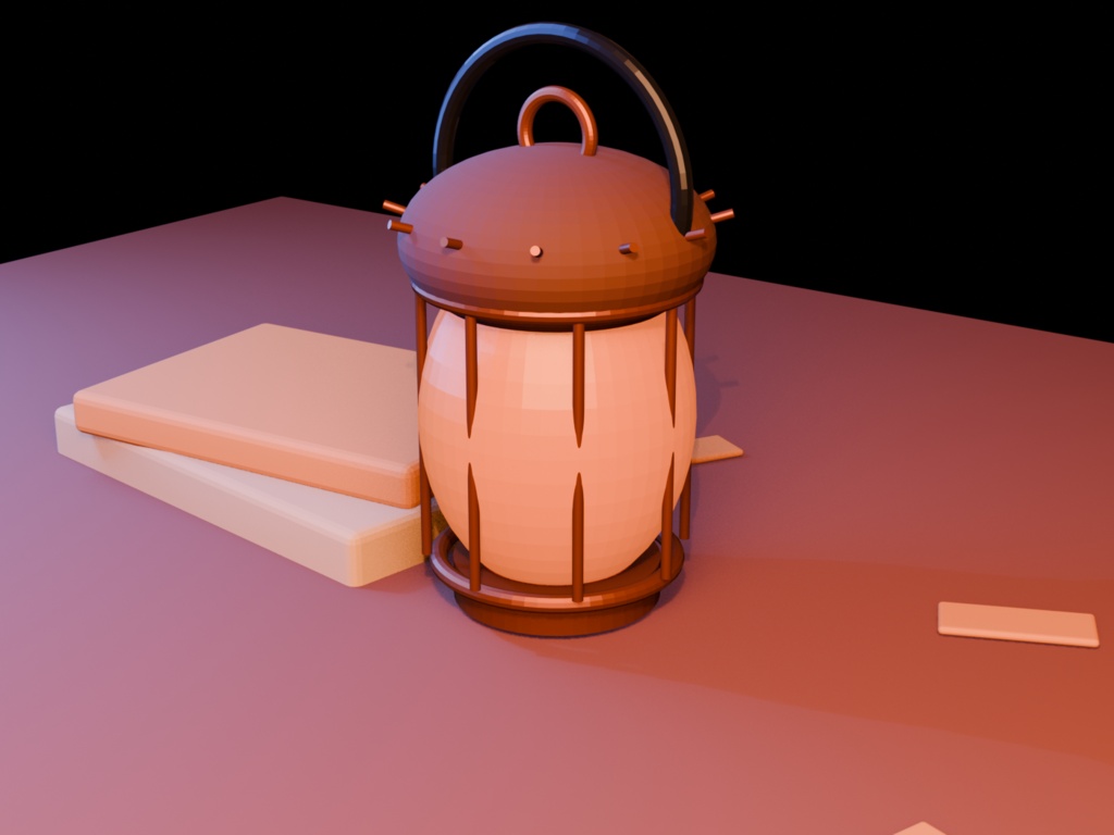 【3Dモデル】木の実ランタン｜Blender・FBX・GLB