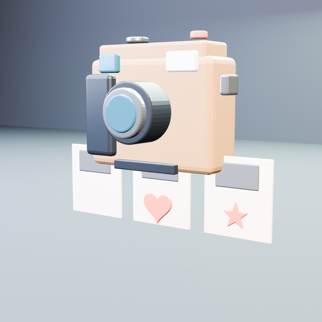 【静的3Dモデル】スナップメモカメラ|メモカード3種