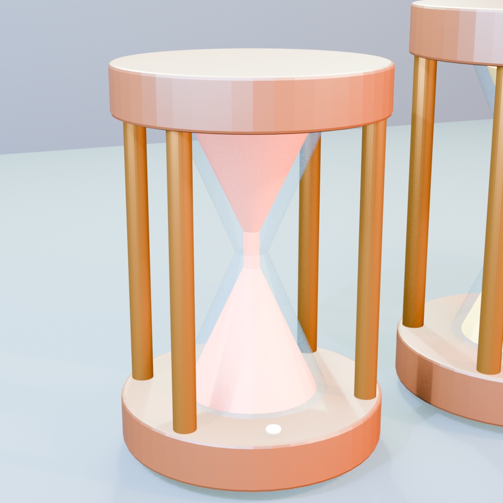 【静的3Dモデル】ひと息砂時計セット|Blender・FBX・GLB