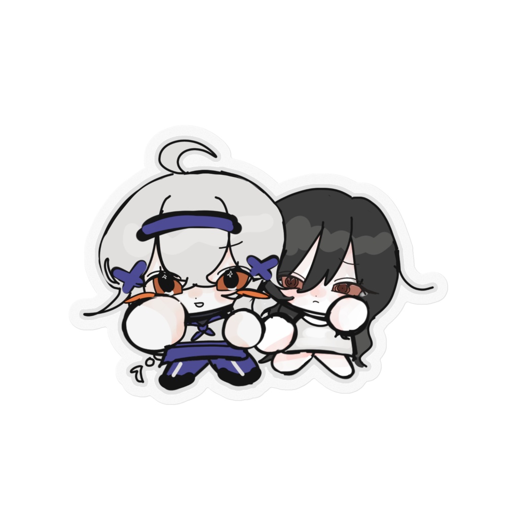 🌊🧸ミニキャラステッカー