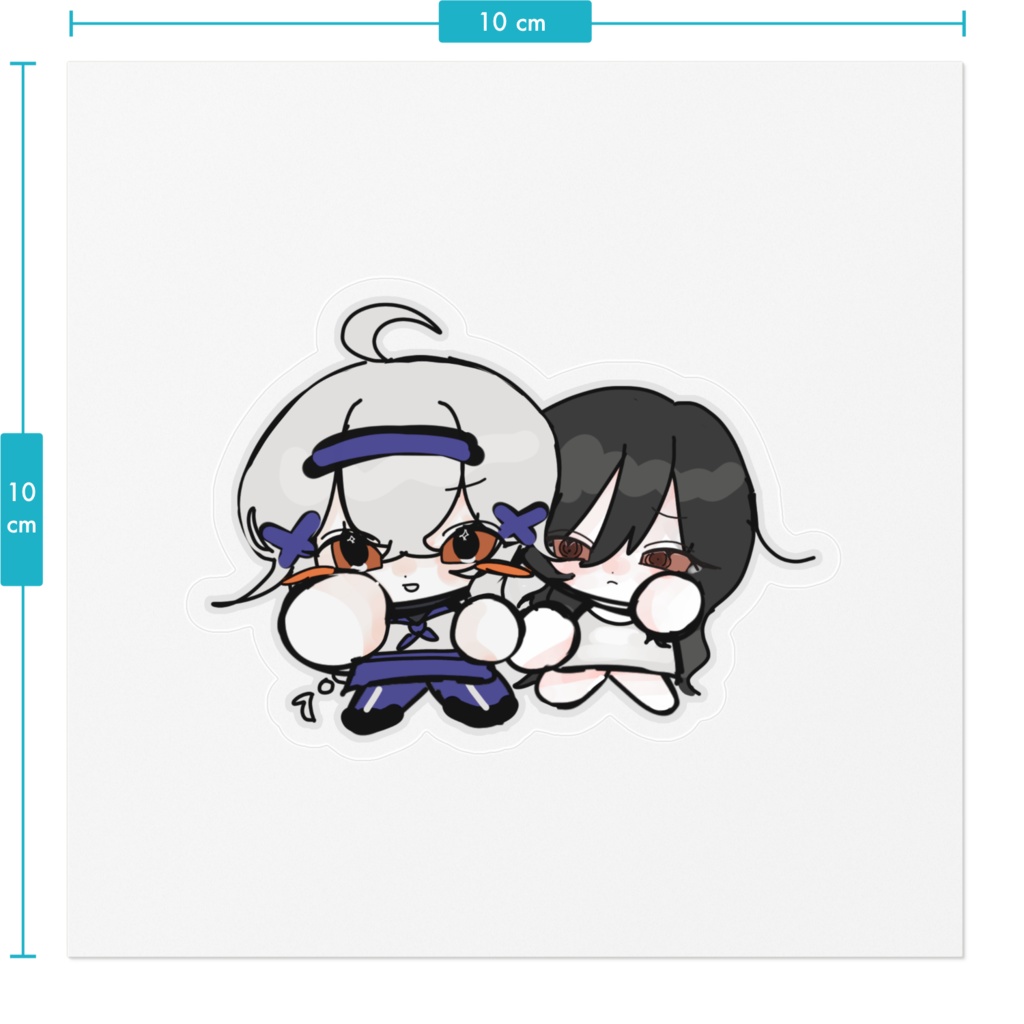 🌊🧸ミニキャラステッカー