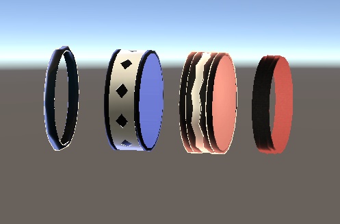 Accessory_set (4ring, 4earing, chocker, bracelet)