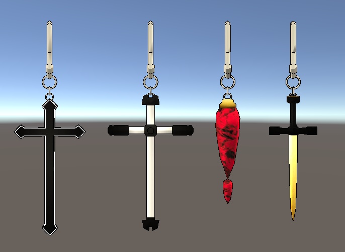 Accessory_set (4ring, 4earing, chocker, bracelet)