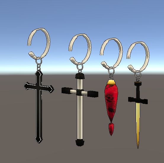 Accessory_set (4ring, 4earing, chocker, bracelet)