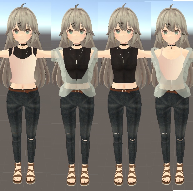 Jean & Shirt (For Sue & Hakka body)