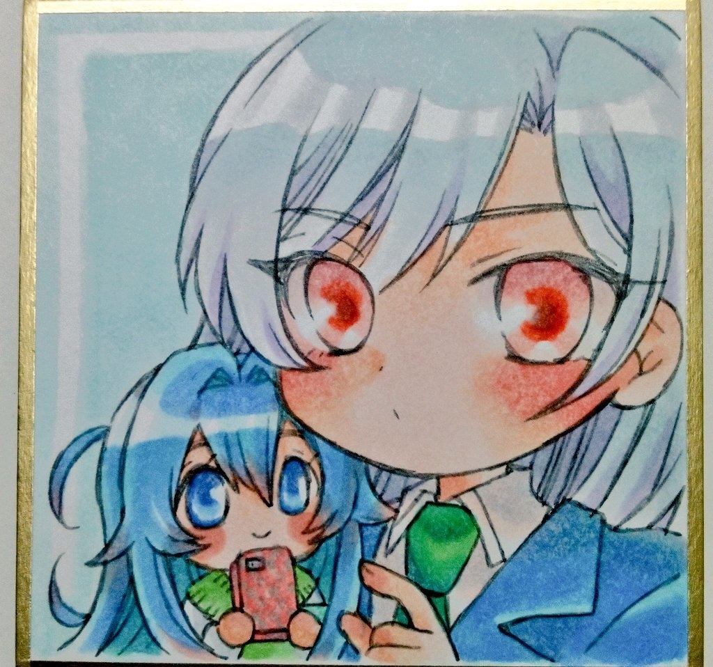 100力ノアナログ豆サイズ色紙