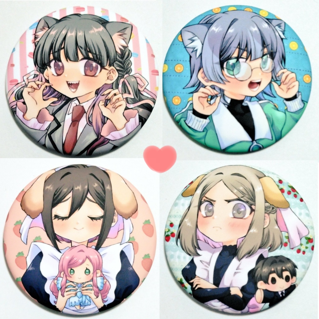 100力ノ缶バッジ