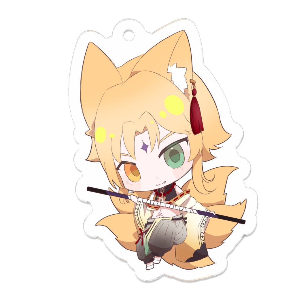 狐ノ詠 黄泉 ちびキャラアクキー